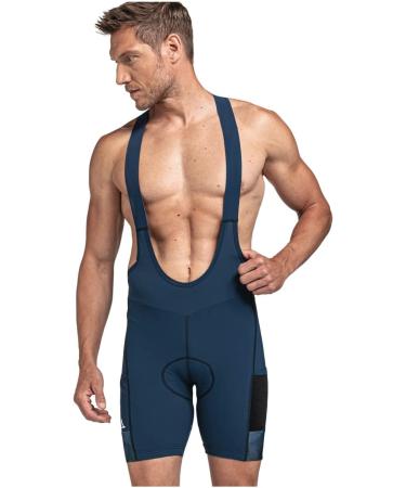 Sch ffel Men's Cycling Pants | Skin Pants Solo Bib 4H 54 in Blue | International Shipping Available - Buy Online on GoSupps.com