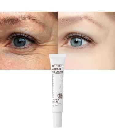 Magic Retinol Eye Cream for Dark Circles Puffiness and Bags Under Eyes Instant Results Firm Eye Tightener Anti Aging Under Eye Cream for Men Women Reduce Fine Lines Wrinkles and Age Spots - 1.06 Oz