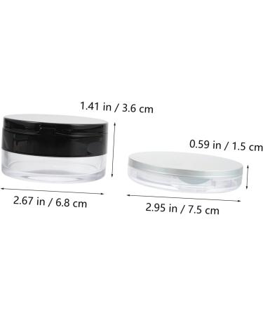 Housoutil 2 Sets Cases Mirror Makeup Powder Empty Containers Cushions Loose Cosmetic Compact Case Puffs Puff - Buy Online on GoSupps.com
