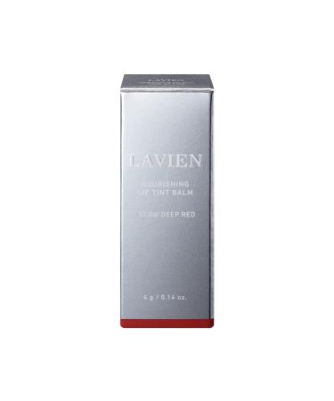 LAVIEN Nourishing Lip Tint Balm - Glow Deep Red 0.14 oz. (4g) | Contains Ceramide NP & 70% Moisturizing Oil | Mint Scent | For All Skin Types - Buy Online on GoSupps.com