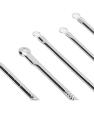 Qukaim Face Zit Remover Tool Blackhead Remover Tool Set Stainless Steel Comedone Extractors for Face and Nose 5 Piece Kit - Buy Online on GoSupps.com