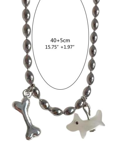 Trendy Stainless Steel Dog Bone Necklace | Stylish Jewelry for Fashion-Forward Individuals - Oralgos - Buy Online on GoSupps.com