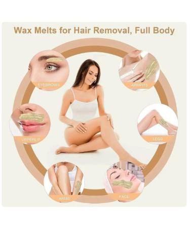 Knnuey 500G Wax Beans - Professional Hard Wax for Full Body Hair Removal | Hot Film Depilatory Wax Beads for Wax Heater - Buy Online on GoSupps.com