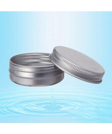 24pc Travel Cosmetic Jars Set - Silver Cream Jars with Lids | Premium 7 Size Containers for Creams & Beauty Products - Ideal for International Shipping - Buy Online on GoSupps.com