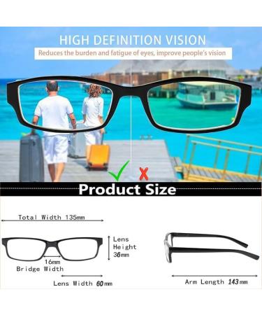 Buy Multicolor 2.5x Reading Glasses - Anti Eyestrain Blue Light Blocking for Men & Women | International Shipping Available - Buy Online on GoSupps.com