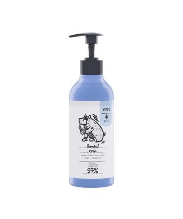 YOPE Natural Shower Gel | Saffron Patchoula Cardamon Extract | Folic Acid | Panthenol | Allantoin | Moisturising | 97% Natural Ingredients | Santal Tree 400ml
