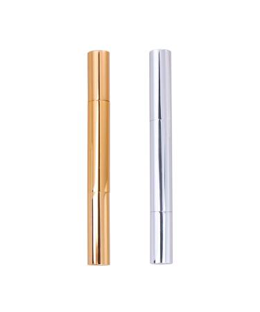 Lurrose Lip Gloss Twist Pens Empty Nail Oil Pen Brush Cosmetic Lip Gloss Container for Girls Women 2Pcs