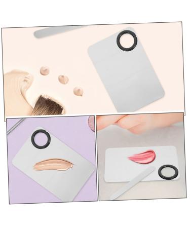 Buy 1 Set Cream Stainless Steel Oil Paint Palette & Makeup Mixing Tools - Ideal for Watercolor Oil Paints and Manicure | International Shipping Available - Buy Online on GoSupps.com