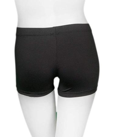 Girls' Sparkle Gymnastics Shorts - Ages 2-14 | Aosva Athletic Dancewear - Black - Buy Online on GoSupps.com
