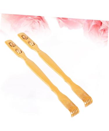 Goohochy 2-Piece Wooden Back Scratcher & Shoulder Massager - High-Quality Bamboo Body Relaxation Device for Men - Buy Online on GoSupps.com