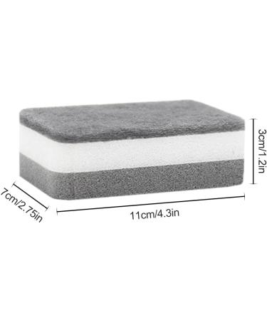 GEOINU 20PC Sponge Dishwashing Wipe Household Double Sided Pot Brush Kitchen Housework Cleaning Rounded Three Layer Sponge Scouring Pad Pack of 20 - Buy Online on GoSupps.com