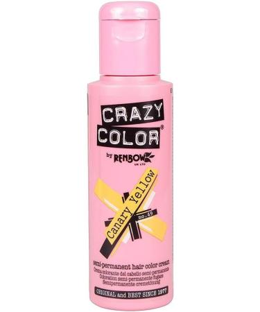 Crazy Color Canary Yellow Hair Dye 100ml - Vibrant Shade for Bold Looks - Buy Online on GoSupps.com