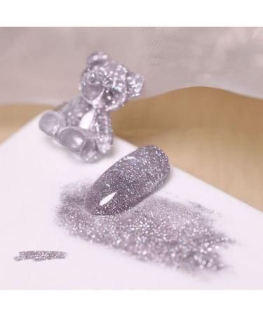 15ml UV Varnish Lacquer Soak Off Gel Nail Art Gel Nail Polish Gel Phototherapy Glue Broken Diamond Glitter Gel - (Color: 2)