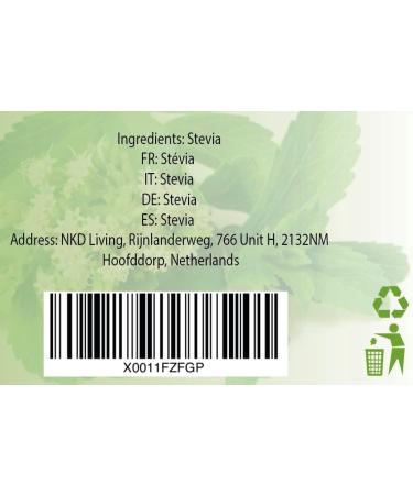 NKD Living 100% Pure Stevia Powder Reb-A 98% - 25g | Natural Sweetener - Buy Online on GoSupps.com