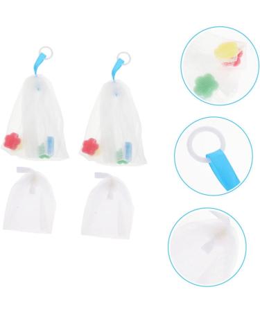 Baluue 4pcs Foaming Net Facial Foaming Nets Foamer Pouches Soap Pouch Pe - Buy Online on GoSupps.com