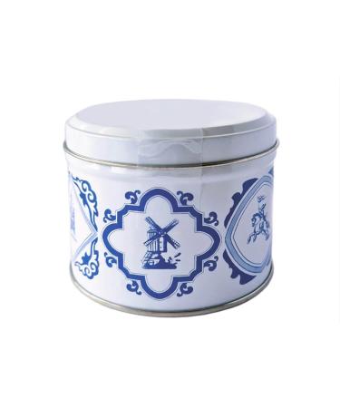 Daelmans Stroopwafels - Caramel Waffles in Delft Blue Tin - 330 g per tin - Authentic Dutch Caramel Waffles - Stroopwafels