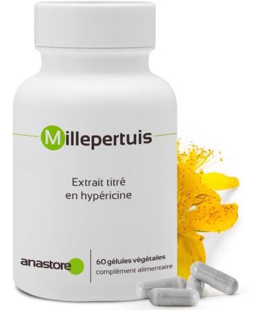 Millerpertuis * Pack 3+1 Free * 230 mg / 240 Capsules * Titled Hypericin Extract * Brain Digestion (gastrointestinal disorders) Emotional Balance. * Made in France - Buy Online on GoSupps.com