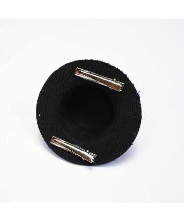 2 Pcs Mini Hat Clip with Bow Fashion Red Blue White Shining Hat Clip Independence Day Hairpin Hair Accessories - Buy Online on GoSupps.com