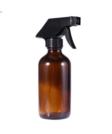 Lurrose 250ml Empty Brown Spray Bottles Glass Refillable Sprayer Container for Beauty Hair Essential Oil Water Kitchen Bathroom Cleaning