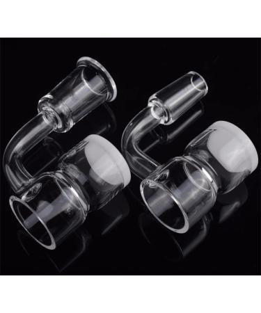 Flat Top Splash Guard Opaque Bottom 14mm Female Quartz Banger with Quartz Nail with Cyclone Spinning Carb Cap and 10pcs 4mm OD Transparent Terp Pearl Balls (14MM Female) - Buy Online on GoSupps.com