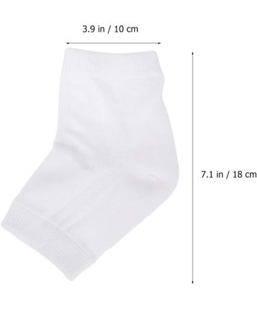Beaupretty Breathable Socks Pairs Gel Heel Sleeves Dry feet Heel Protector Heel Sleeves Protectors Heel Moisturizing Breathable Gel Men and Women Crack White Ankle Men Moisturizing Socks - Buy Online on GoSupps.com
