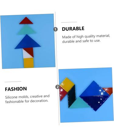 2 Pcs Tangram Mold Bracelets Jewelry Resin Jewelry Resin Silicone Moulds Chocolate Molds Silicone Ice Cube Moulds Puzzles Casting Mold Resin Molds Silica Gel Ice Cubes Accessories As Shownx2pcs 11.5X11.5CMx2pcs - Buy Online on GoSupps.com