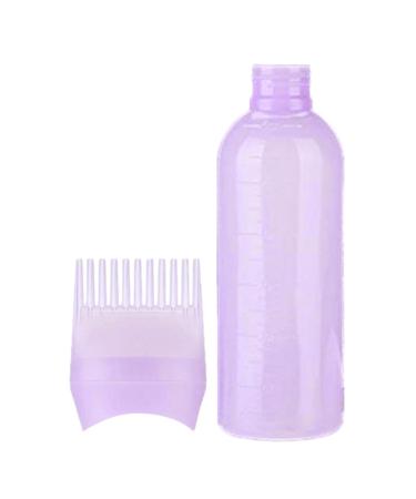 Root Comb Applicator Bottle Hair Dye Applicator Brush Applicator Bottle For Hair Root Comb Color Applicator Bottle With Graduated Scale Purple