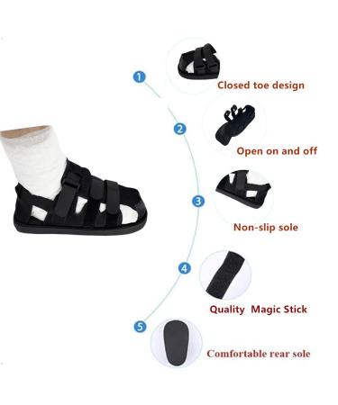 Unisex Adjustable Post-Op Shoe for Left/Right Foot | Medical Walking Shoe for Foot Injuries & Recovery | Small Size - Buy Online on GoSupps.com