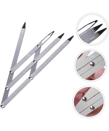 POPETPOP 3 pcs Ratio Silver Eyebrow Steel Position Tattooing Stainless Flexible Ruler Gold Tool Measuring - Buy Online on GoSupps.com