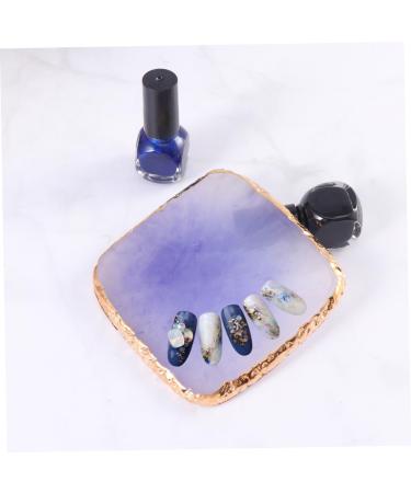 Beavorty 1Pc gel color plate nail color palette nail makeup palette nail display plate resin tools nails tools nail art tools manicure nail implements resin paint painted Nail set purple 9X9cm Purple - Buy Online on GoSupps.com