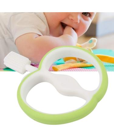 Baby Toothbrush Silicone Oral Care Fruit Shape Teeth Cleaner Toothbrush Children Kid for Baby Infants(green) - Buy Online on GoSupps.com