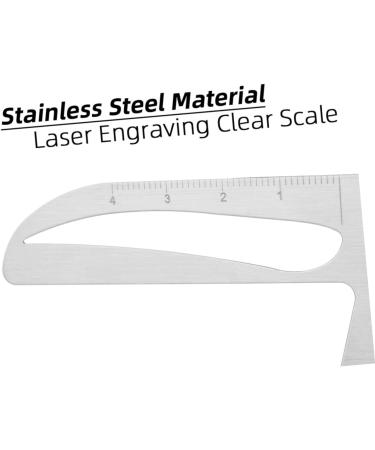 FOMIYES Microblading Line Marker Eyebrow Ruler for Girl Measuring Ruler Equally Divided Template Ruler - Buy Online on GoSupps.com