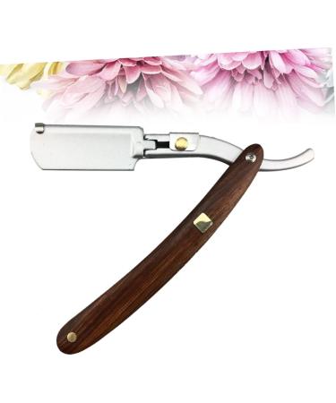 Magiclulu 3-in-1 Men's Barber Razor | Safe Manual Knife Holder & Wooden Cutlery for Precision Shaving - Buy Online on GoSupps.com