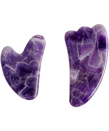 Shop Type 7 Plum Red Facial Massager Jade Roller & Gua Sha Set | Best SPA Scraping Crystal Gouache for Radiant Skin - International Shipping Available - Buy Online on GoSupps.com