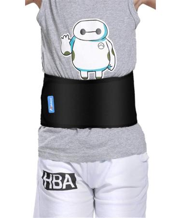 WENDYWU Kids Adjustable Waist Belt Brace Support - Ballet Dance Protector Abdominal Band for Back (Black) - Shop Now for Optimal Comfort & Stability - Buy Online on GoSupps.com