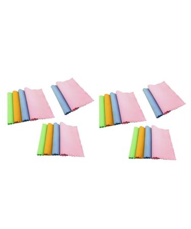 Healeved 20 Pcs Microfiber Cleaning Cloth for Screens Screen Cleaning Cloth Glasses Cleaning Cloth Microfiber Eyeglass Cleaning Cloth Glasses Microfiber Cleaning Cloths Lens Instrument As Shownx2pcs mediumx2pcs