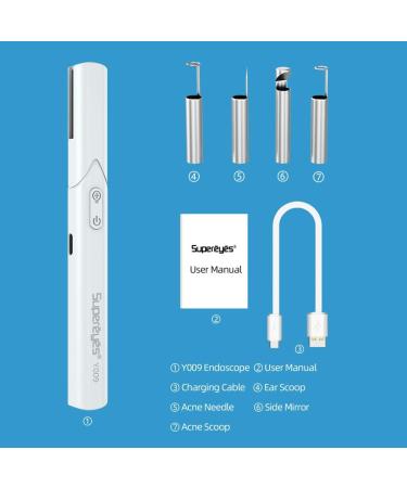Premium Ear Wax Removal Otoscope & Curette - HD Camera with LED Lights for iPhone & Android | Ideal for Kids Adults & Pets - Buy Online on GoSupps.com