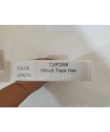 Yilite Tape Extensions Real Hair - 40cm Invisible Silky Straight Skin Weft 20 Pieces/Pack T2/P2/6 - Premium Quality Tape-In Extensions - Buy Online on GoSupps.com