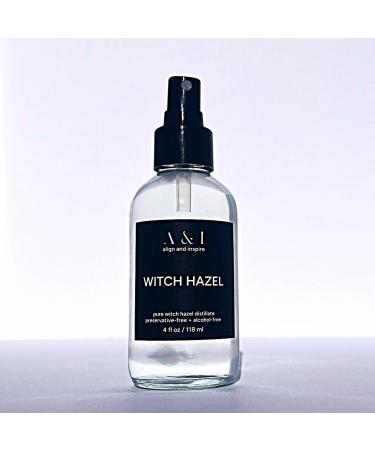 A&I Pure Steam-Distilled Witch Hazel (Hamamelis Virginiana) 100% Natural Astringent for Sensitive Skin Alcohol-Free Fragrance Free - No Additives or Preservatives