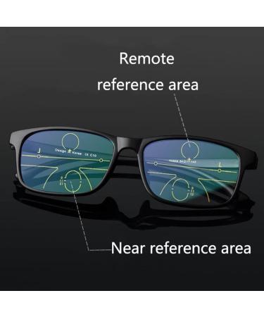 Dibako Anti Blue Light Bifocal Reading Glasses - Progressive Photochromic UV Protection - Black Full Margin - Sized +1.00 - Buy Online on GoSupps.com