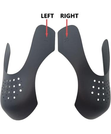 WesMouning 2 Pairs Shoes Crease Protector - Anti Crease Guard for Air Force 1, Sneakers, and Casual Shoes - Women's Sizes 5-8 (Black & White) - Buy Online on GoSupps.com