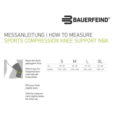 Bauerfeind NBA Sports Compression Knee Support - Lightweight Design for Basketball Knee Pain Relief - Black, Size L - Buy Online on GoSupps.com
