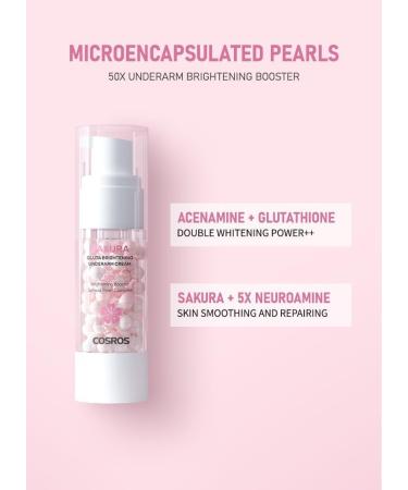 EXQST Brightening Cream for Armpits Sakura Gluta Sakura Gluta Brightening Cream Cosros Brightening Boost Sakura Pearl Capsules - Buy Online on GoSupps.com