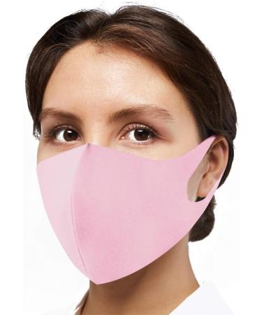 Reusable Face Mask GENERISE Stylish Face Mask x2 - Polyurethane Breathable Washable Face Mask - Unisex (Pink) - Buy Online on GoSupps.com