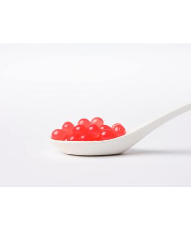 Oboba Popping Boba - Strawberry Flavored Filled Fruit Pearls for Bubble Tea | 1.1 kg Pack - International Shipping Available - Buy Online on GoSupps.com