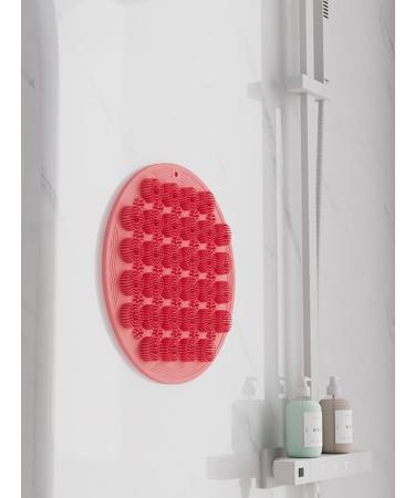 Buy Red Foot Scrubber Mat for Shower Non-Slip Foot Cleaner & Massage Device for Spa Care Peeling and Pain Relief International Shipping Available - Buy Online on GoSupps.com