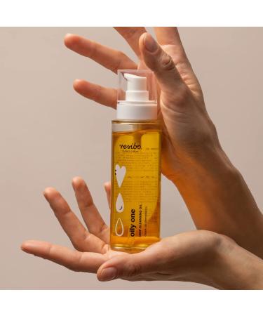 Resibo Cleaning Oil Oily One - Natural Face Cleaner & Makeup Remover | Pore Cleaner & Waterproof Eye Makeup Remover | 100 ml - Buy Online on GoSupps.com