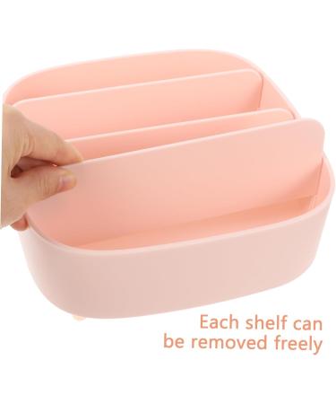 Balacoo 4pcs Box Makeup Storage Box Makeup Pallet Eyeshadow Palettes Holder Countertop Organizer Partition 20.6X20X8.6CMx4pcs Pinkx4pcs - Buy Online on GoSupps.com