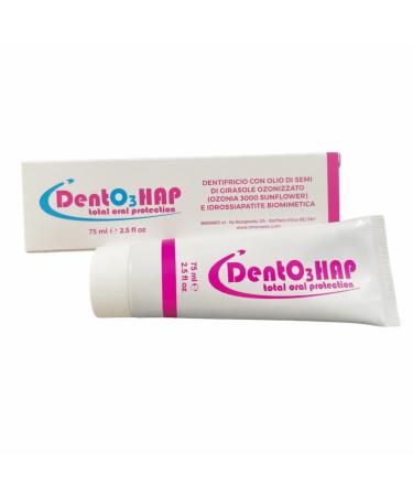 iNNOVAres DentO3 HAP Ozone and Biometic Hydroxyapatite Toothpaste - Soothes dry and inflamed oral mucosa - Enamel protectant 75 ml