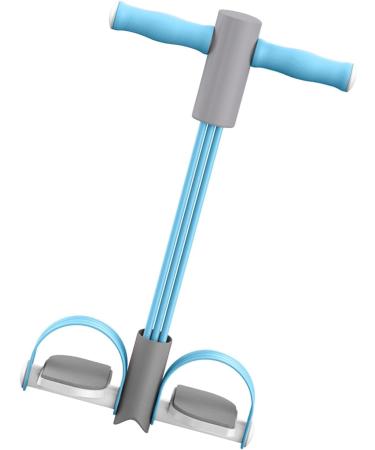 Pedal Resistance Band - Pedal Puller Puller Resistance Bands | Elastic Sit Up Pull Rope with Foot Pedal Multifunctional Yoga Pedal Puller Abdominal Leg Waist Exerciser for Home Gym Yoga Fitness Blue - Buy Online on GoSupps.com
